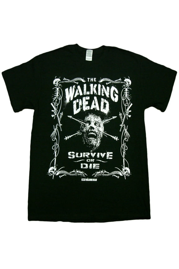 Border Of Bones Survive or Die Adult T-Shirt