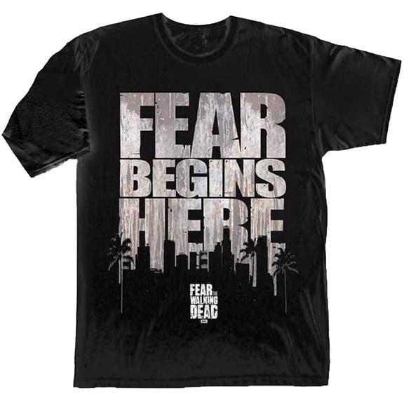 The Walking Dead Fear Begins Here Adult T-Shirt