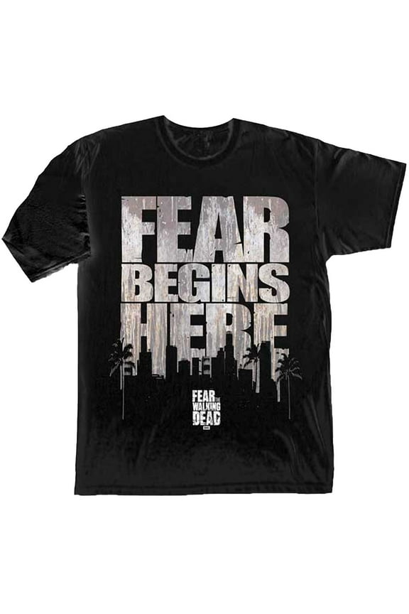 Fear Begins Here Adult T-Shirt