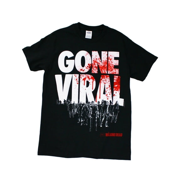 The Walking Dead Gone Viral Men's T-Shirt, Black, Small