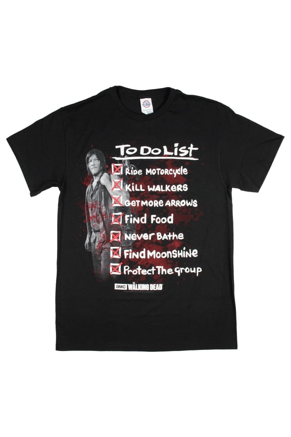 The Walking Dead Men's Daryl Dixon's To-Do List T-Shirt