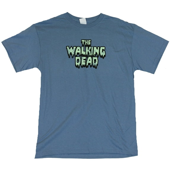 The Walking Dead Mens T-Shirt - Creepy Word Logo (Large)