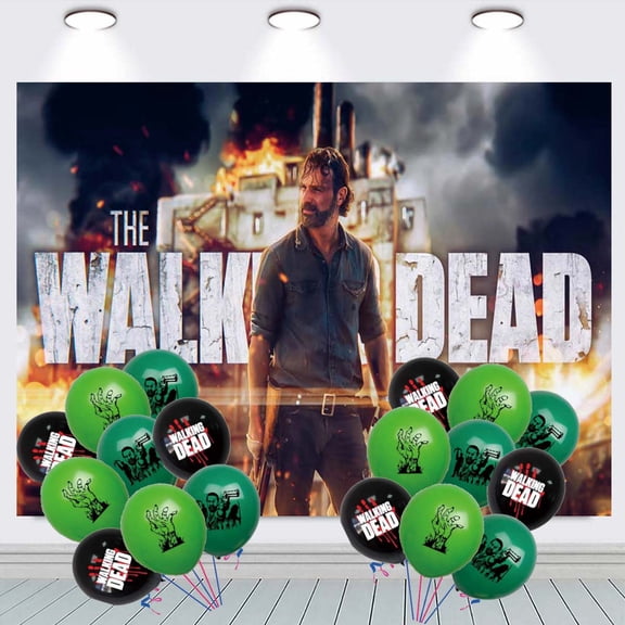 The Walking Dead Party Decorations Backdrop Banner Balloons Taspestry Wall Decor Background Poster Decor Supplies