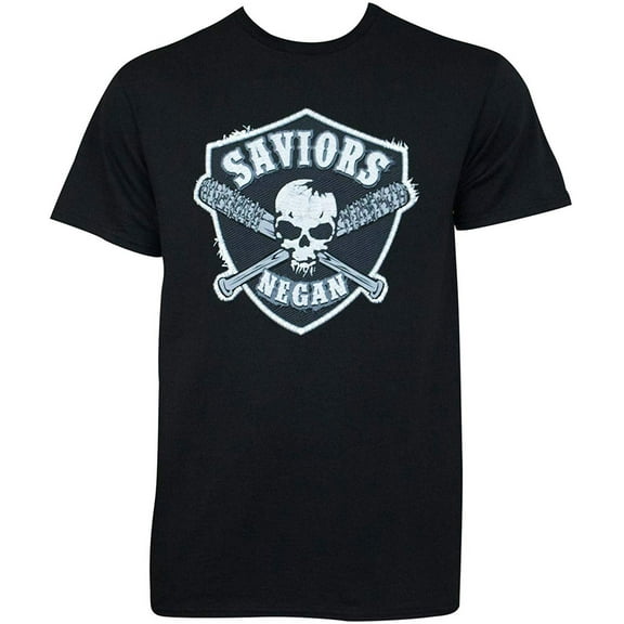 The Walking Dead Saviors Negan Faux Patch Adult T-Shirt