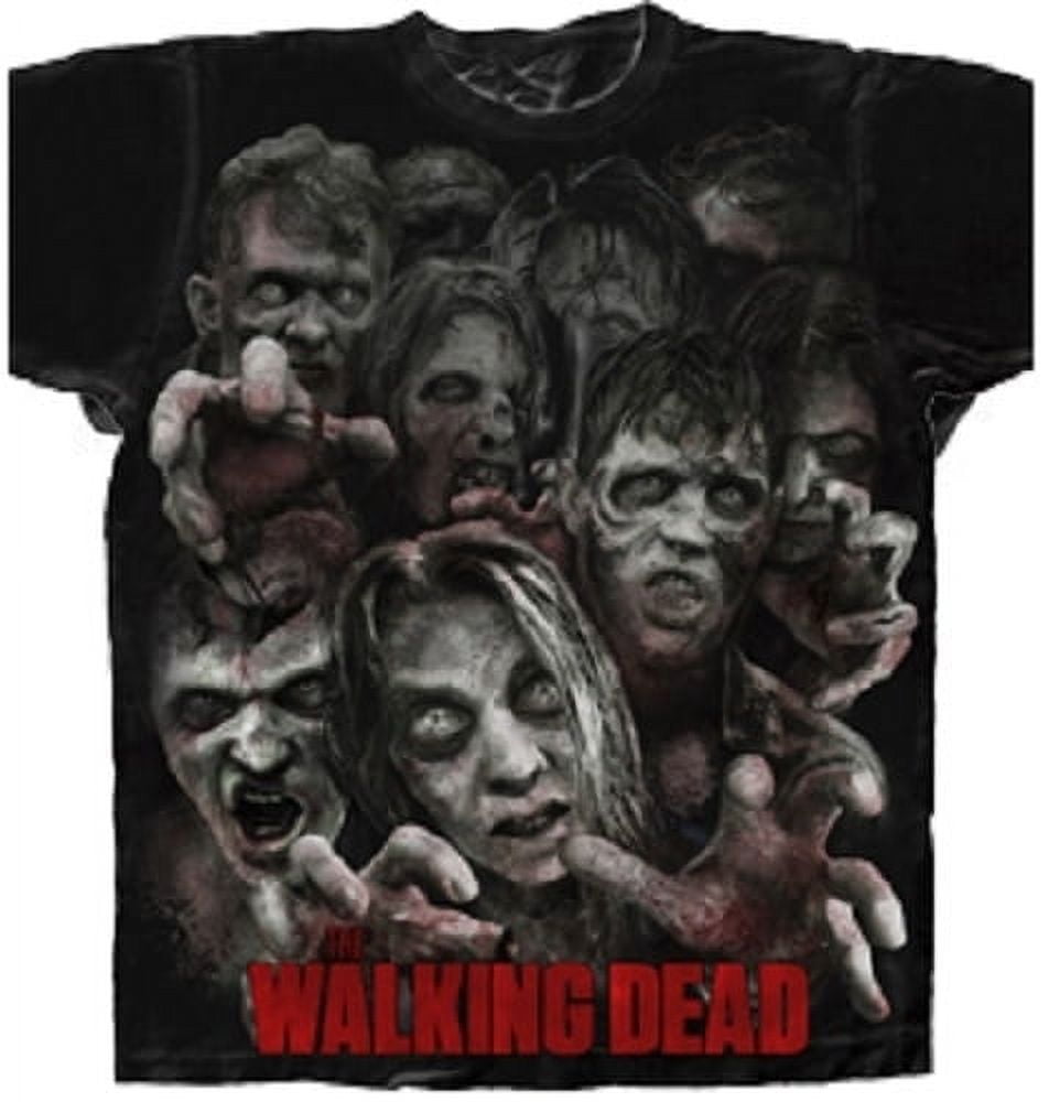 The Walking Dead Walkers Attack Adult T-Shirt - Officially Licensed Apparel