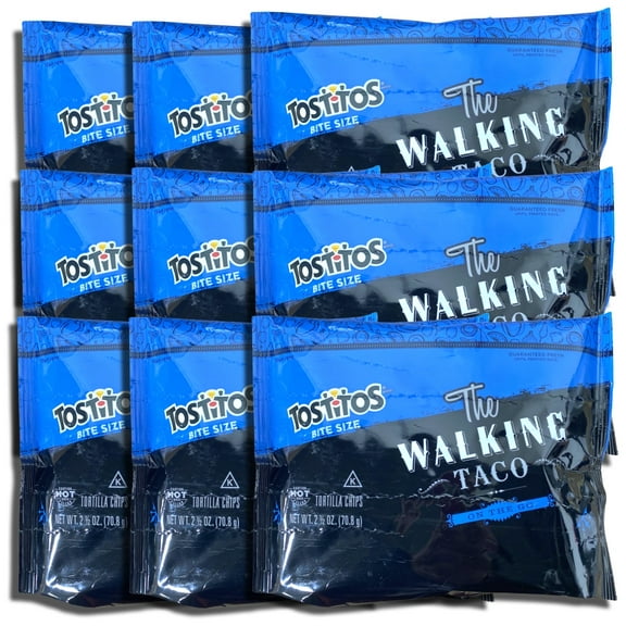 The Walking Taco Tortilla Chips Bite Size   2.5 Oz Bag | Value Pack of 9