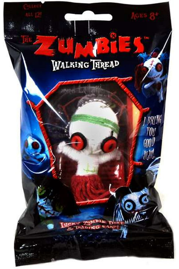 The : Walking Thread Lucky Zombie Doll & Trading Card Keychain - Leilani