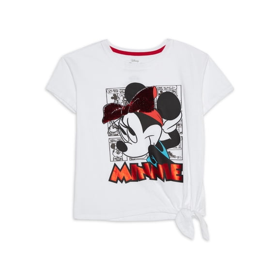 The Walt Disney Company by Minnie Mouse Side-Tie Graphic T-Shirt (Little Girls)