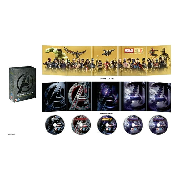 The Walt Disney Marvel Studios: Avengers 1-4 Box Set (Blu-ray) [2019]