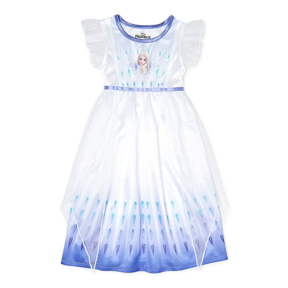 The Walt Disney by Disney Princess Short Sleeve Crew Neck Fantasy Ruffle Nightgown (Toddler) 1 Pack