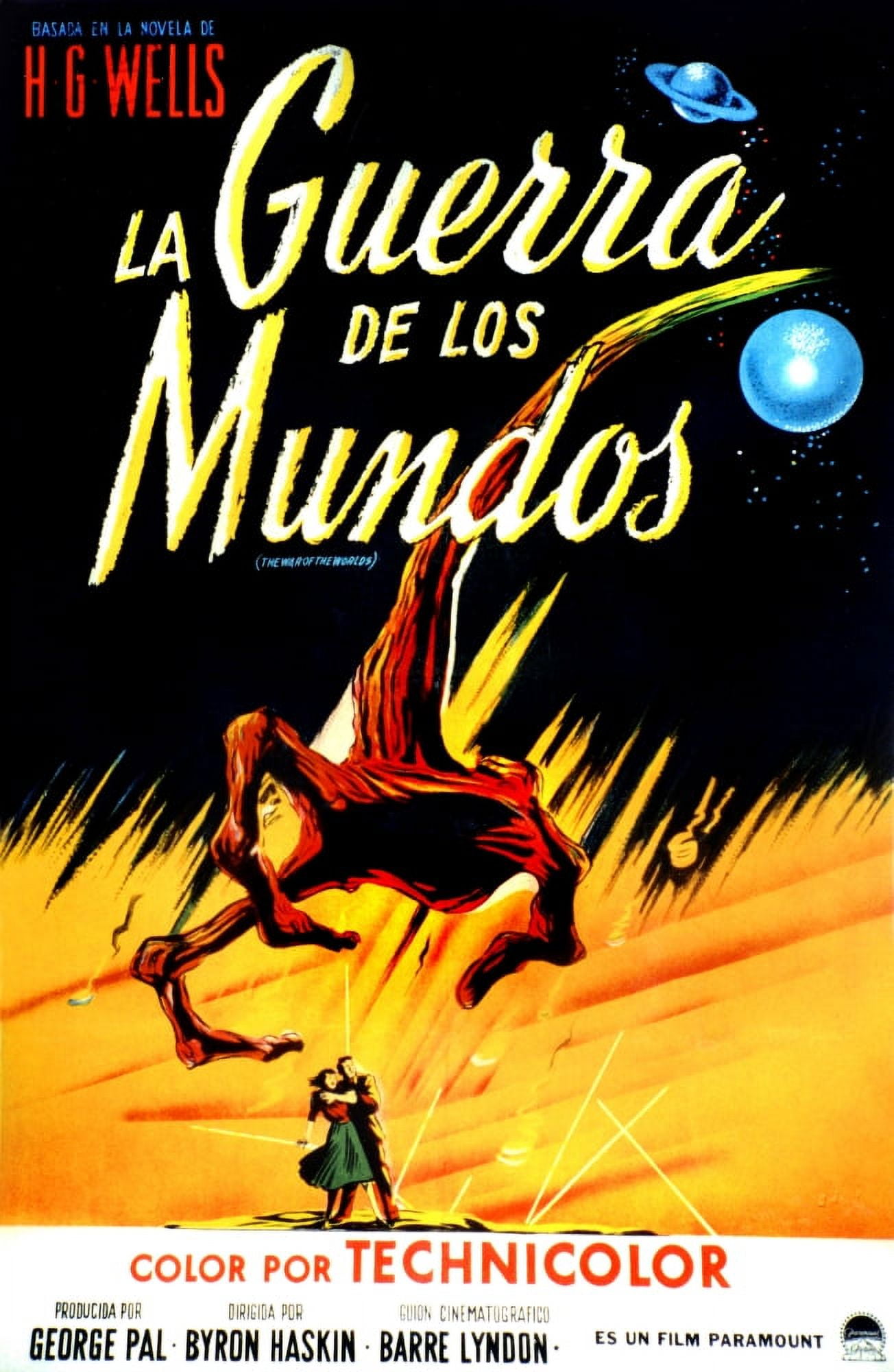 The War Of The Worlds (1953) Movie Poster Print - 11x17 Inches, Style C, Gene Barry, Ann Robinson