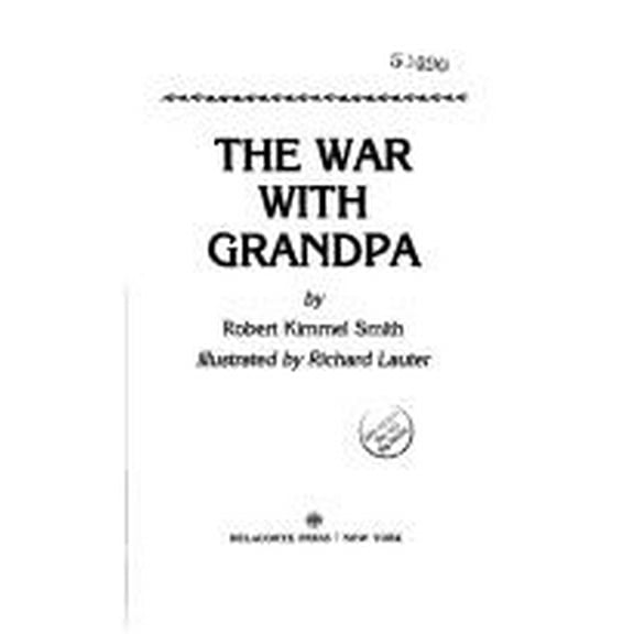 Pre-Owned War with Grandpa (Hardcover) 0385293127 9780385293129