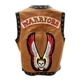 thumbnail image 1 of The Warriors Genuine Leather Vest Movie Costume Halloween Jacket Real Biker Gift, 1 of 5