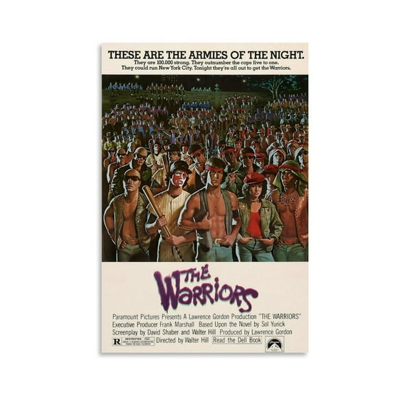 The Warriors Movie Poster Vintage Posters Poster Decorative Painting Canvas Wall Art Living Room Posters Bedroom Painting