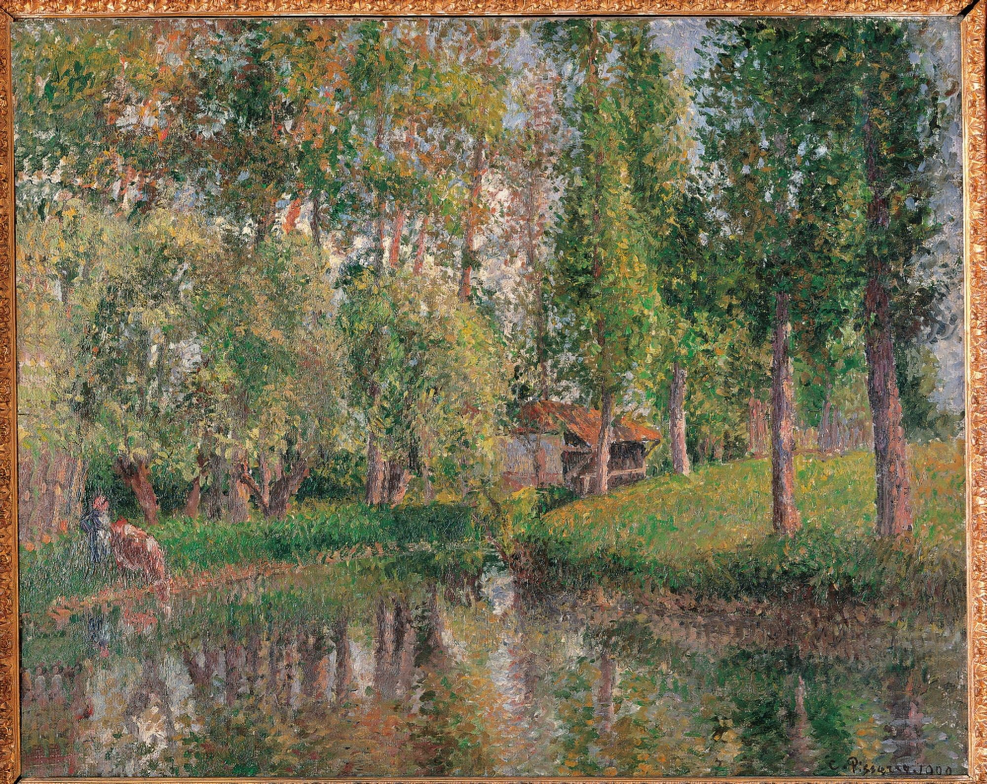 The Wash House At Bazincourt Canvas Art - (36 x 24)