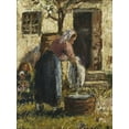 thumbnail image 1 of Art.com The Washerwoman Giclee Print by Camille Pissarro, 12" x 16", 1 of 4