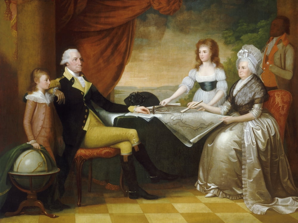 The Washington Family Canvas Art - (36 x 24)