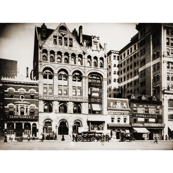 The Washington Post Building In Washington History (36 x 24)