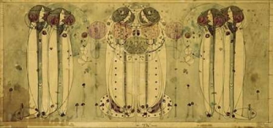 The Wassail Canvas Art - Charles Rennie Mackintosh (10 x 20)