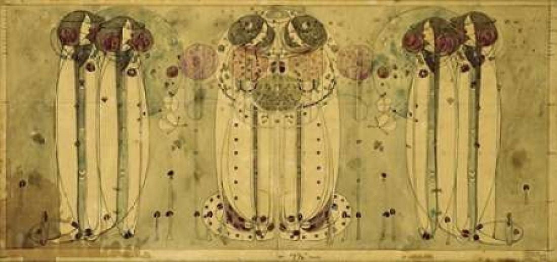 The Wassail Canvas Art - Charles Rennie Mackintosh (24 x 48)