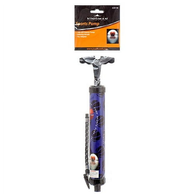 "The Watch Club 12"" Air Pump with Needle & Sports Attachment for Bikes, Balls in Small Pack