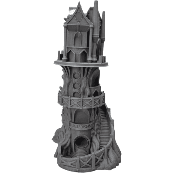 The Watch Tower Dice Tower - 14 Inch Tall Dice Tower, 3D Printed, Tabletop RPG, DND Accessories, Dice Tower, Dice Accessories, Role Playing Game