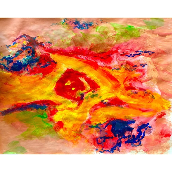 The Watcher, Wall Art Contemporary Painting