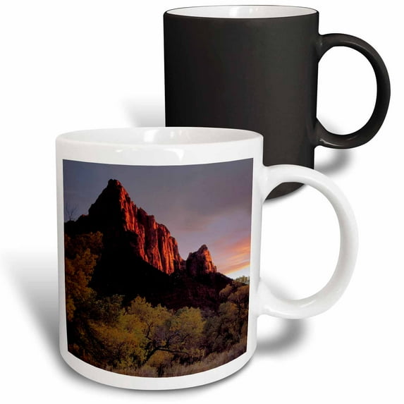 3drose, the Watchman, Zion National Park, Utah, Usa - Us45 Ssm0451 - Scott T. Smith, 11oz Magic Transforming Mug