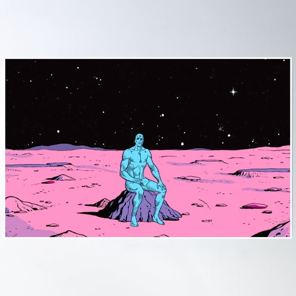 The Watchmen - Dr Manhattan Poster Wall Art, Modern Wall Decor, 8x12 UNFRAMED