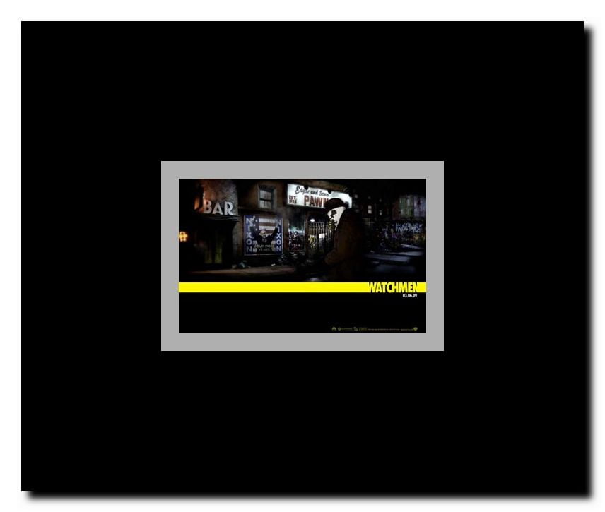 The Watchmen - style AG Framed Movie Poster
