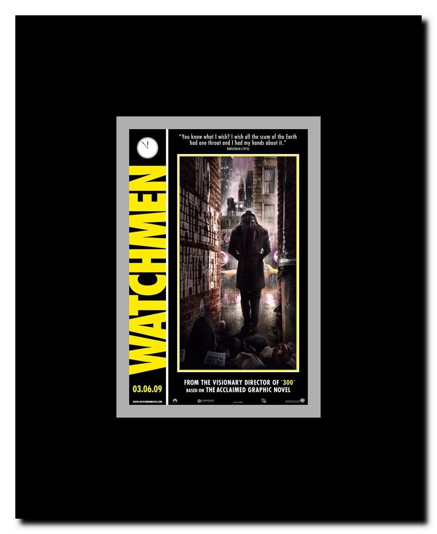 The Watchmen - style E Framed Movie Poster