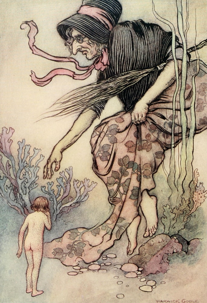 The Water-Babies 1909 I always forgive when Im told the truth Canvas Art - Warwick Goble (18 x 24)