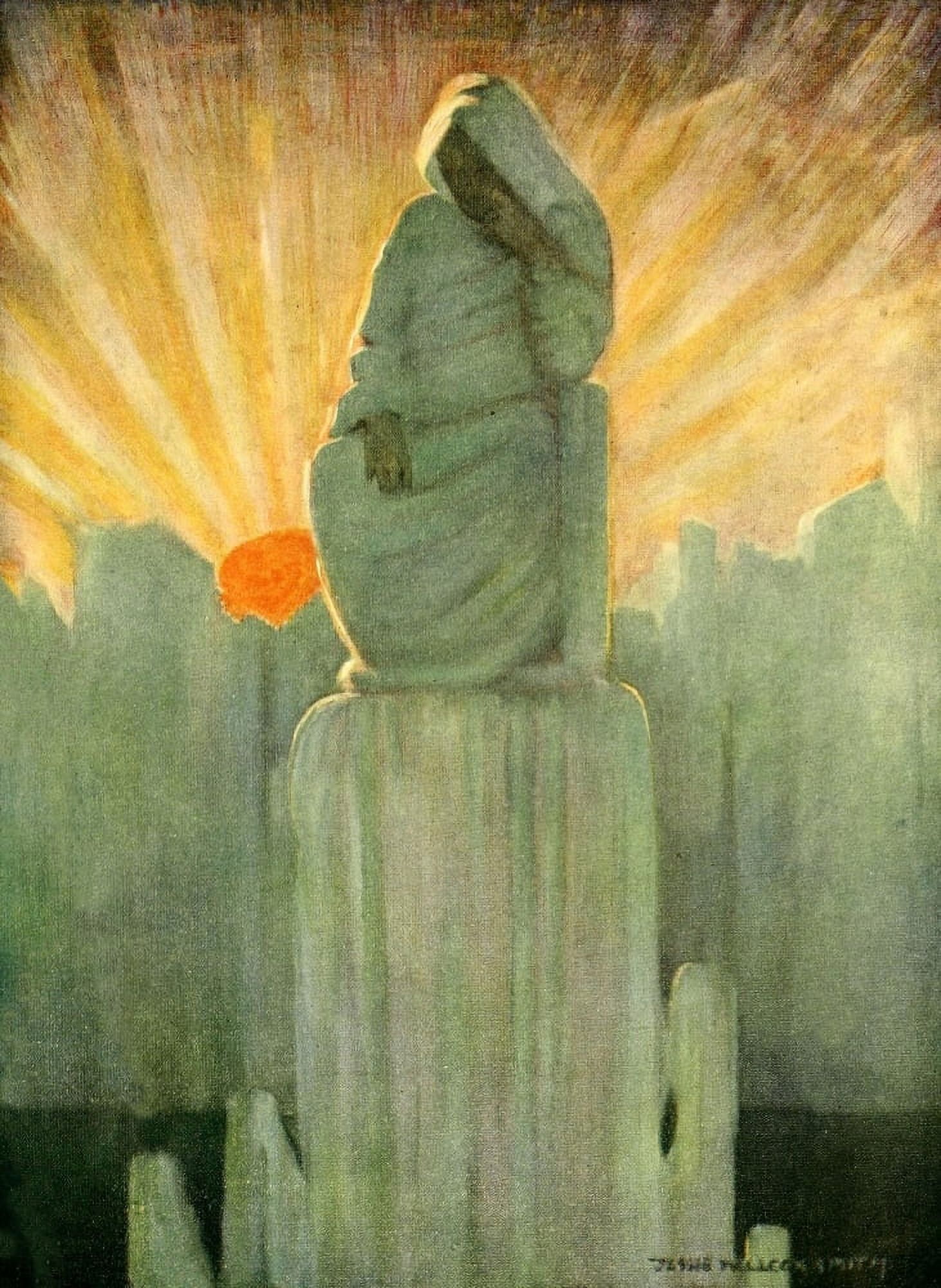 The Water Babies 1916 It took the form of a grand old lady Canvas Art - Jessie Willcox Smith (18 x 24)