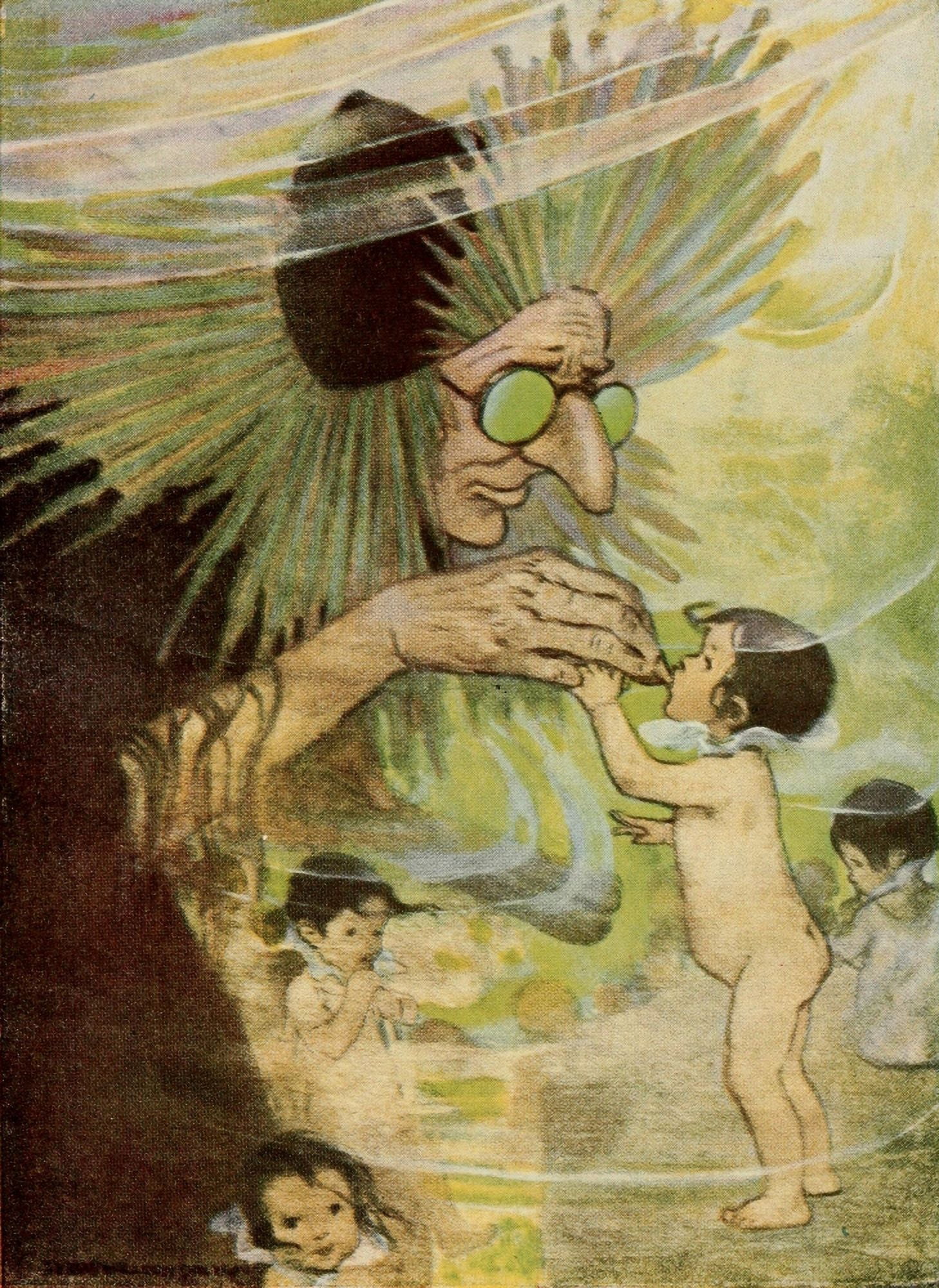 The Water Babies 1916 Mrs Bedonebyasyoudid Canvas Art - Jessie Willcox Smith (24 x 36)