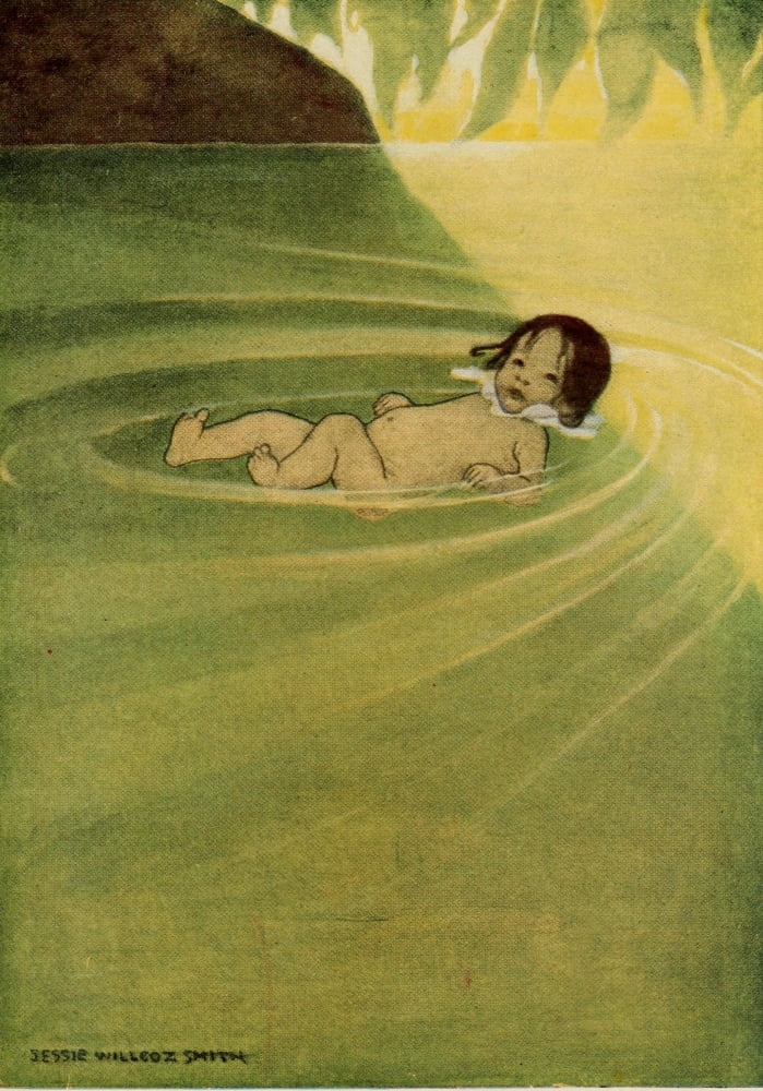 The Water Babies 1916 Nothing on buy himself Canvas Art - Jessie Willcox Smith (24 x 36)