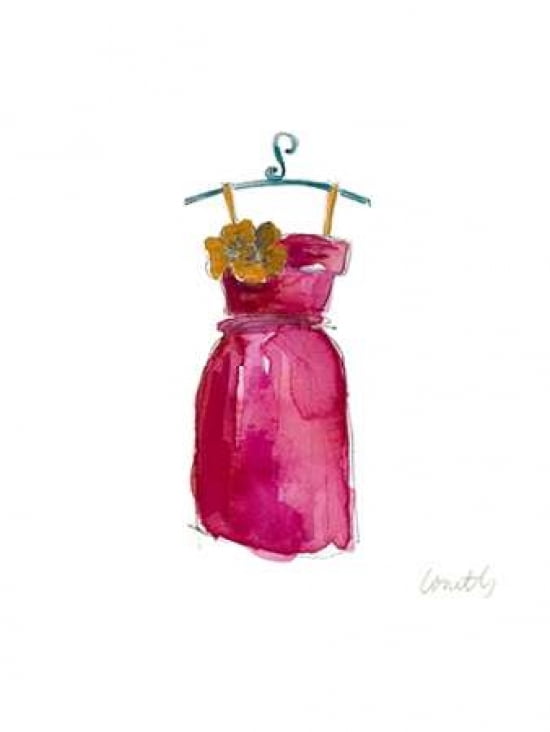 The Watercolor Dresses III Canvas Art - Lanie Loreth  (18X24)