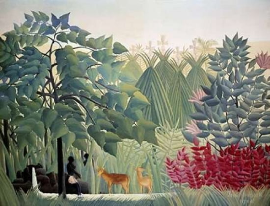 The Waterfall Canvas Art - Henri Rousseau (18 x 24)