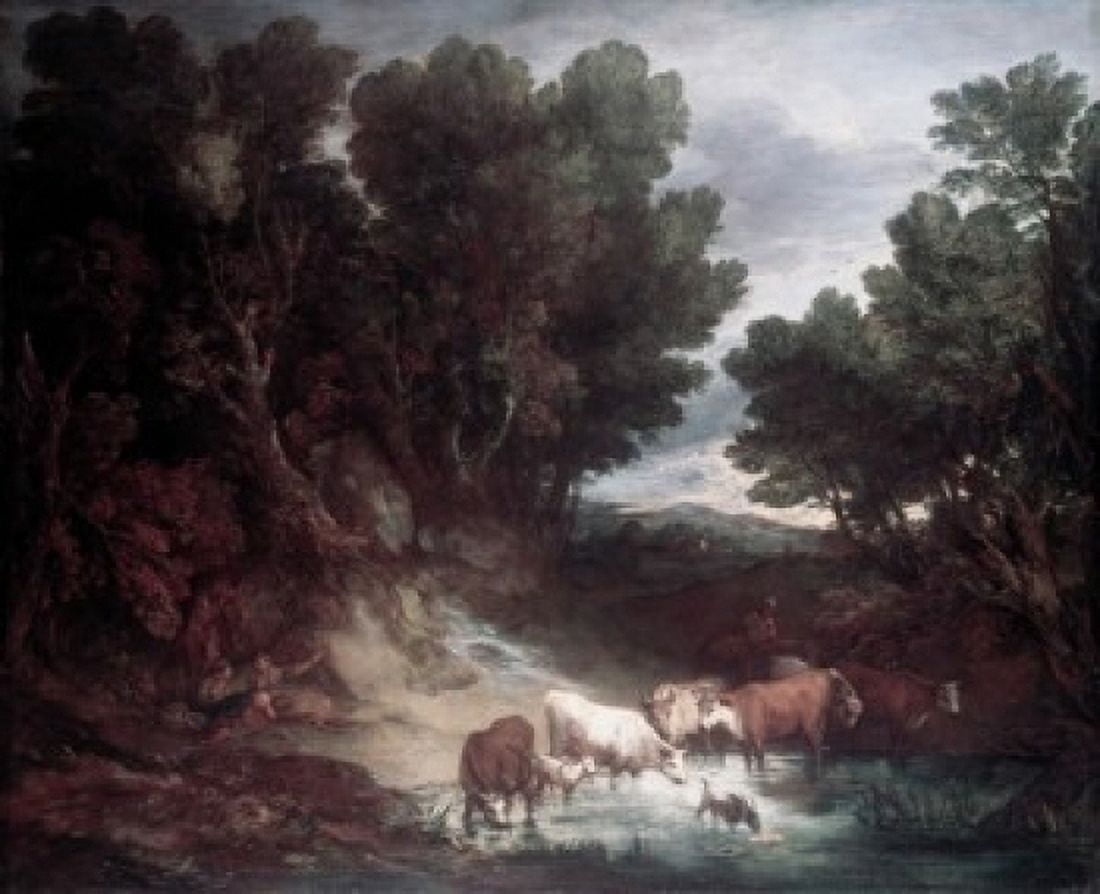 The Watering Place Thomas Gainsborough (1727-1788 British) Canvas Art - Thomas Gainsborough (24 x 36)