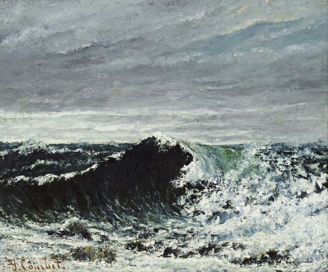 The Wave Canvas Art - Gustave Courbet (24 x 36)