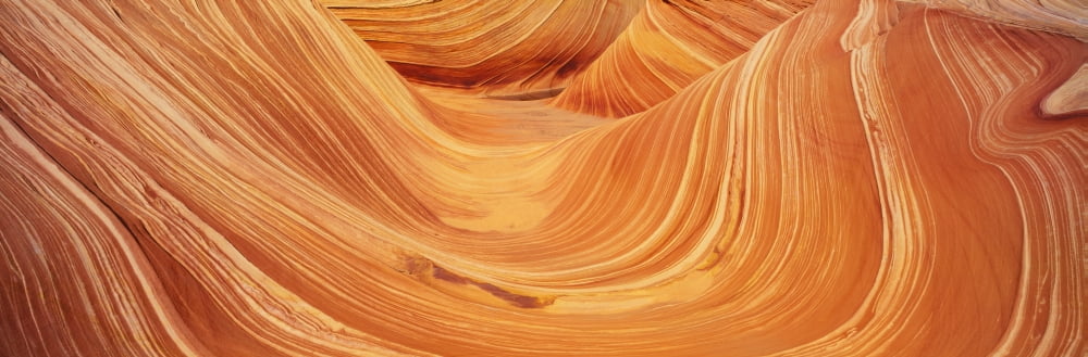 The Wave Sandstone Formation Kenab Utah Canvas Art - Panoramic Images (27 x 9)