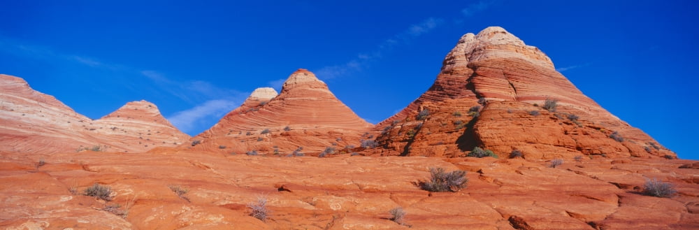 The Wave Sandstone Formation Kenab Utah Canvas Art - Panoramic Images (27 x 9)