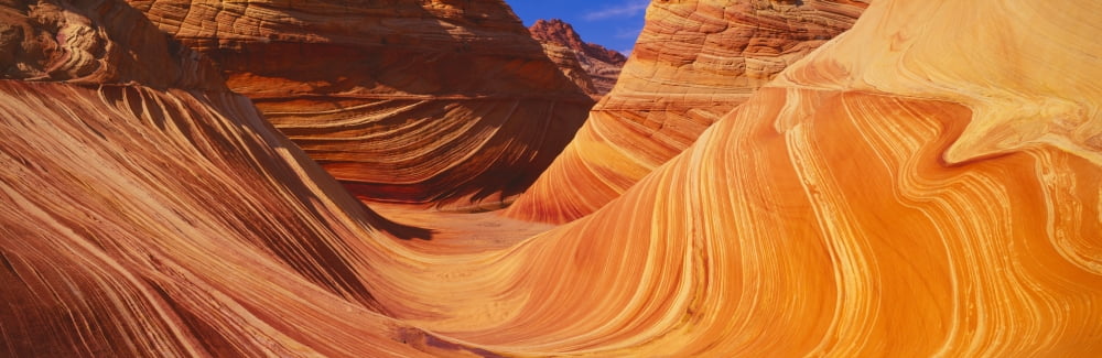 The Wave Sandstone Formation Kenab Utah Canvas Art - Panoramic Images (27 x 9)