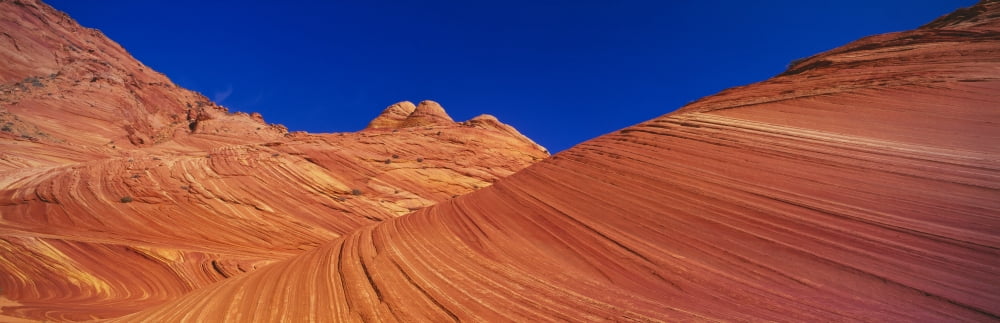 The Wave Sandstone Formation Kenab Utah Canvas Art - Panoramic Images (36 x 12)