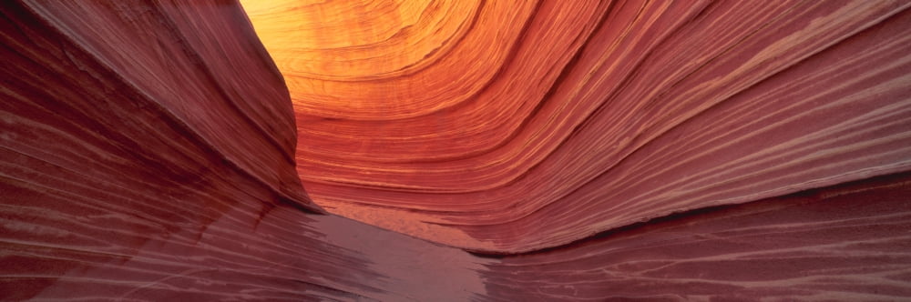 The Wave Sandstone Formation Kenab Utah Canvas Art - Panoramic Images (36 x 12)
