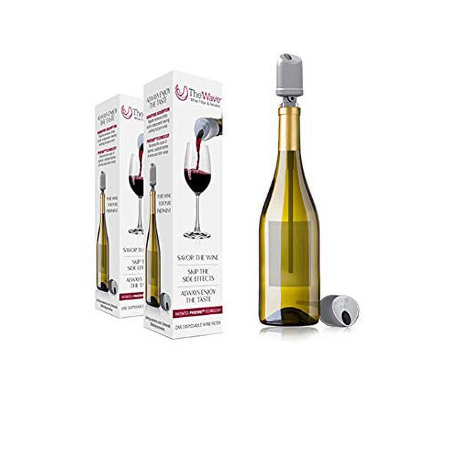 The Wave Wine Filter & Aerator by PureWine No More Wine Headaches