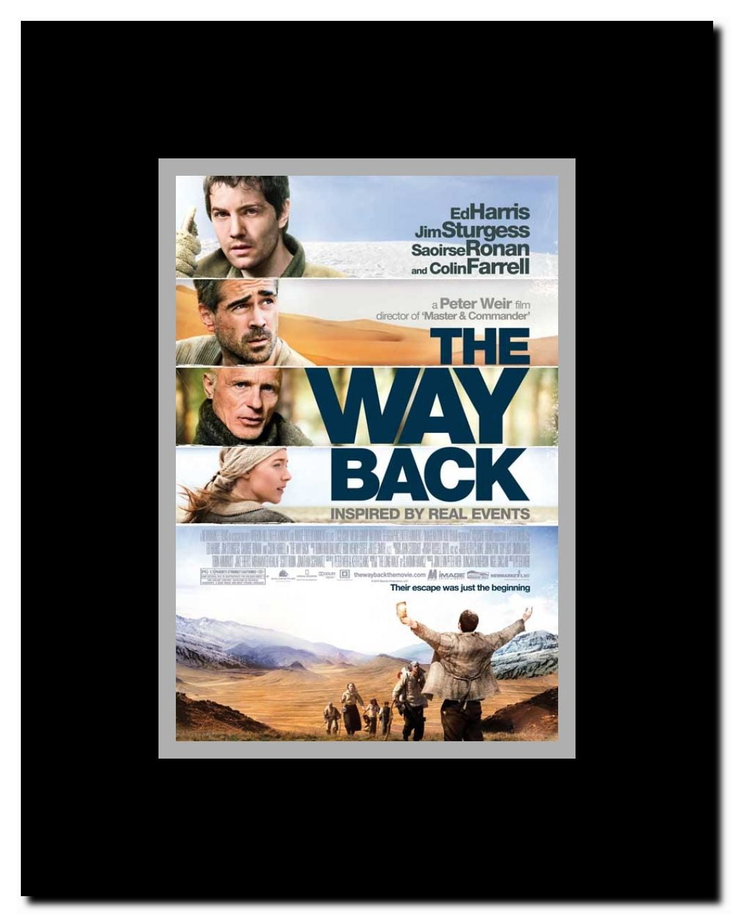 The Way Back Framed Movie Poster