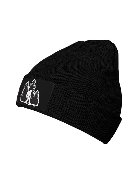 Bigfoot Trees Forest Knit Beanie Acrylic Knitted Hat Men Beanie Winter Warm Beanies Women Casual Skullies Outdoor