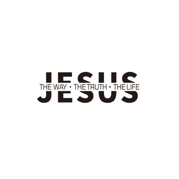 The Way The Truth Vinyl Decal Sticker Waterproof Religious Car Decal Gift For Faithful Believers 1 Pack