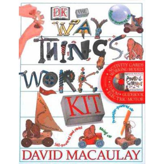 Pre-Owned The Way Things Work Kit [With The Way Things Work and 48 Page the Way Things Work Booklet and 20 Instruction Cards for Step (Hardcover) 078946506X 9780789465061
