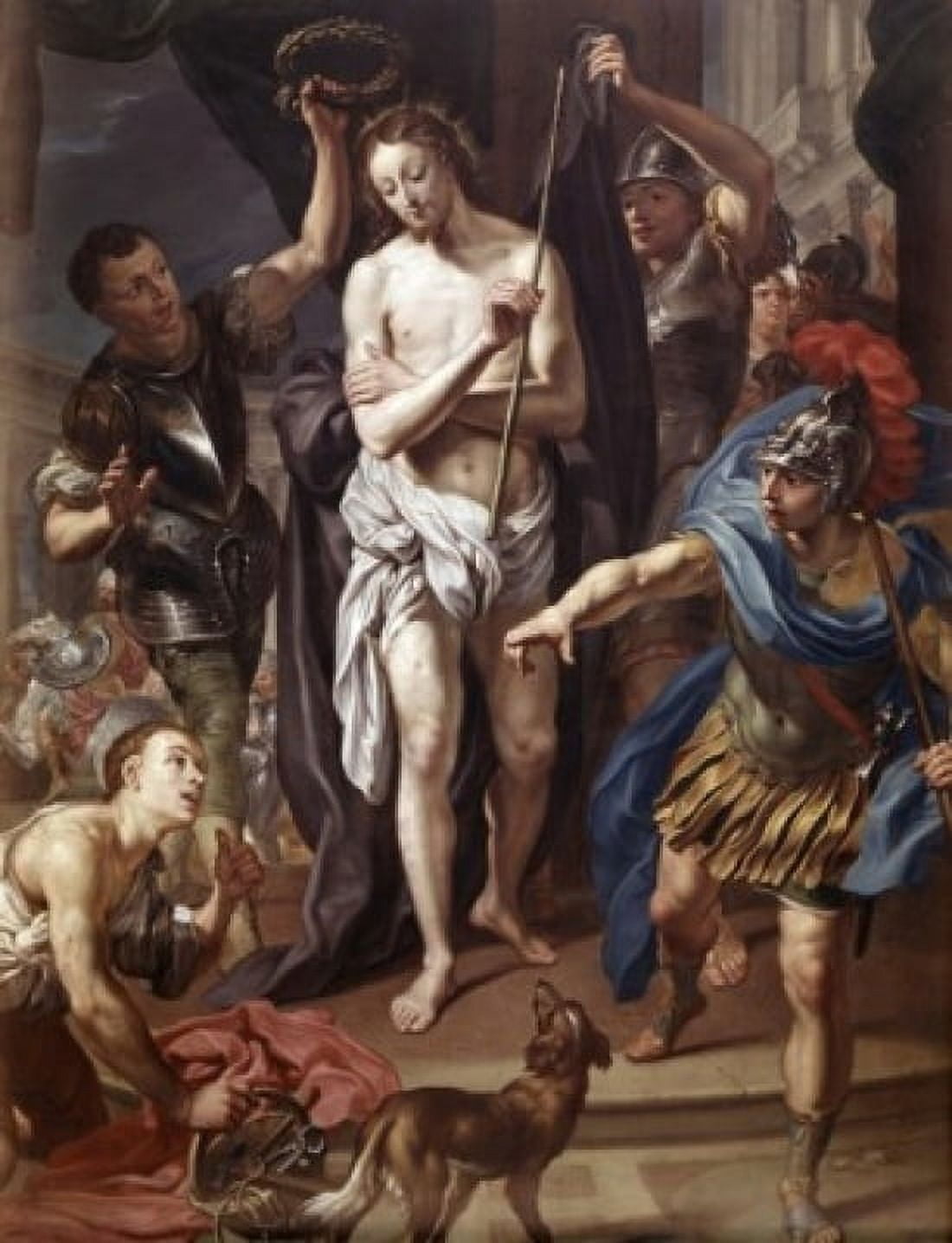 The Way To Calvary Chacon P Serafin (18th C- Spanish) Canvas Art - Chacon P Serafin (24 x 36)